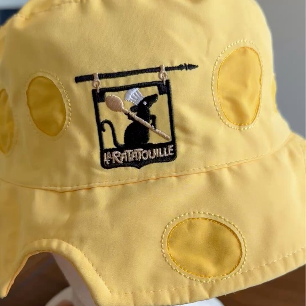 Disney Pixar Bucket Hat ONE SIZE Ratatouille Remy Swiss Cheese (free ship)